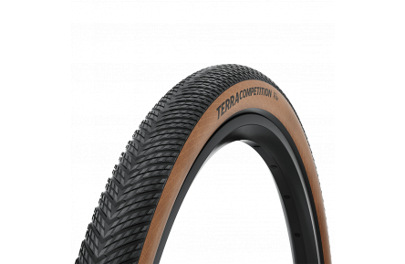 Покрышка бескамерная Continental Terra Competition Trail Grip 28" | 28 X 1.55 | 700 X 40C черная/коричневая складная skin
