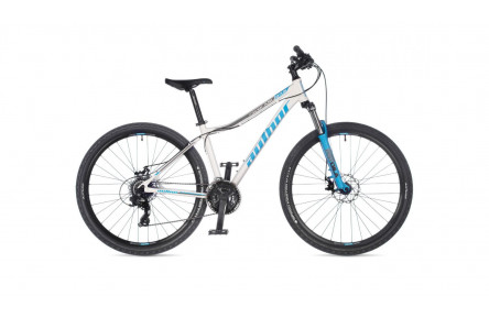 Велосипед Author Rival ASL 2023 27.5" 16" білий сріблястий/блакитний