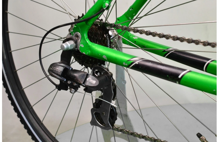 Гибридный велосипед Issimo RSX800 28" L черно-зеленый Б/У