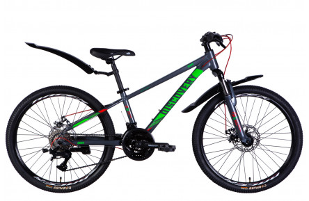 Велосипед AL 24" Discovery QUBE DD CS рама-11,5" серый 2025