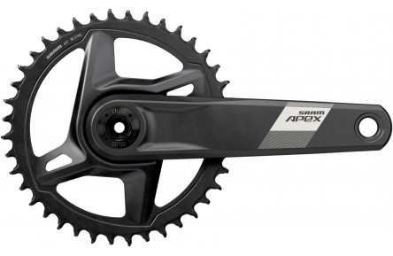 Комплект шатунов Sram APEX 1 DUB WIDE, 175мм 40T, черные (OEM)