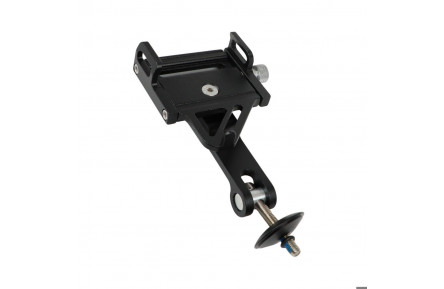 Тримач для смартфона універсальний" Алюмiнiй на рульову колонку BC-B775С чорний AM (брендоване пакування)