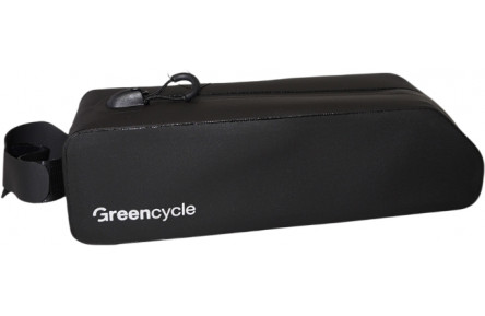 Сумка на верхню трубу рами Green Cycle Belt, водонепроникна, 22х6, 6х5, 7см, чорний