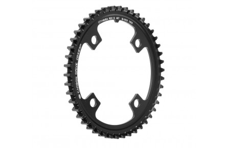 Передня зірка Gates Carbon Drive CDX Bosch Gen4 Boost BL 48.7 мм алюмінієва 46T, ступінь 104, чорне анодування