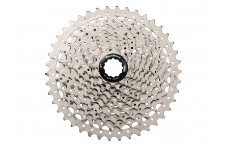 Кассета 10-k 11-42T SUN RACE MTB MS2 стальной паук, Metallic Silver