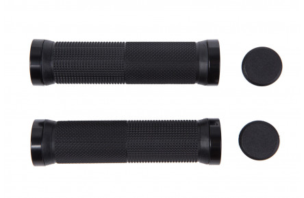 Грипсы L127мм BRAVVOS FL-426 черный с алюмом. замками