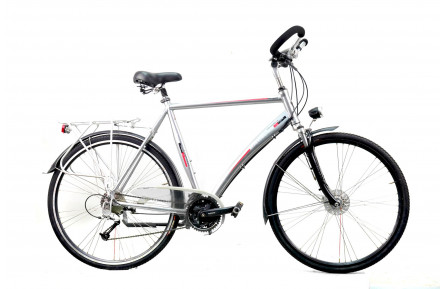 Гибридный велосипед Batavus Compas 28" XL серебристый Б/У 