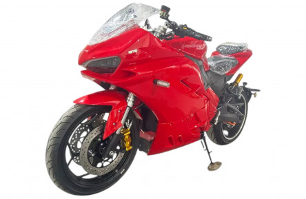 Электромотоцикл Anomaly Energy Panigale V4 (10000 Вт Li-ion NMC батарея 72В 120Ач) 17" черно-красный