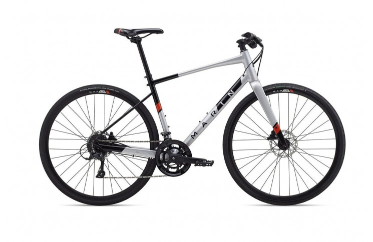 Гибридный велосипед Marin Fairfax 3 2020 27.5" L серо-черный