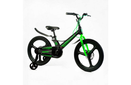 Велосипед 20" дюймів 2-х колісний Corso «REVOLT» MG-20923 (1) МАГНІЄВА РАМА, ЛИТІ ДИСКИ, ДИСКОВІ ГАЛЬМА, зібраний на 75. ДОП КОЛЕСА