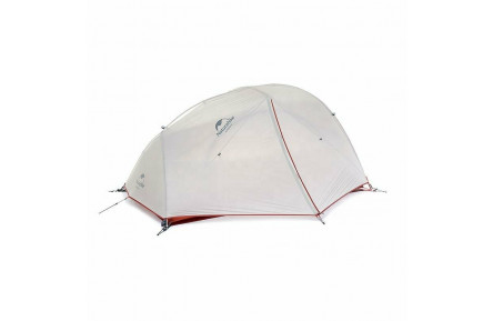 Намет надлегкий двомісний  з футпринтом Naturehike Star-River 2 Updated NH17T012-T, 20D, сіро-червоний