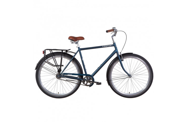 Велосипед міський 28" Dorozhnik Comfort Male 2021, 22”, малахітовий