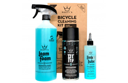 Набор для мойки Peaty's Cleaning Gift Pack, шампунь 1L / Спрей PT17 400ml / смазка цепи 120ml, All-Weather