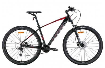 Велосипед 29" Leon TN-70 AM Hydraulic lock out HDD 2022 (чорний з червоним (м))