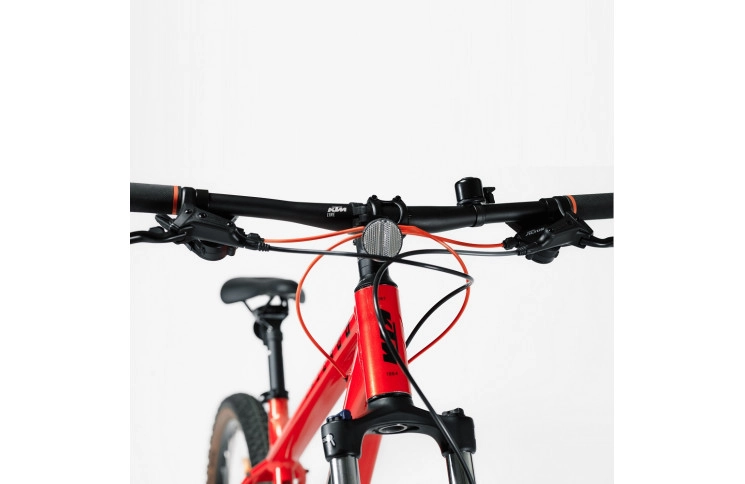 Велосипед KTM CHICAGO 271 27.5" рама S/38, оранжевий (чорний), 2022