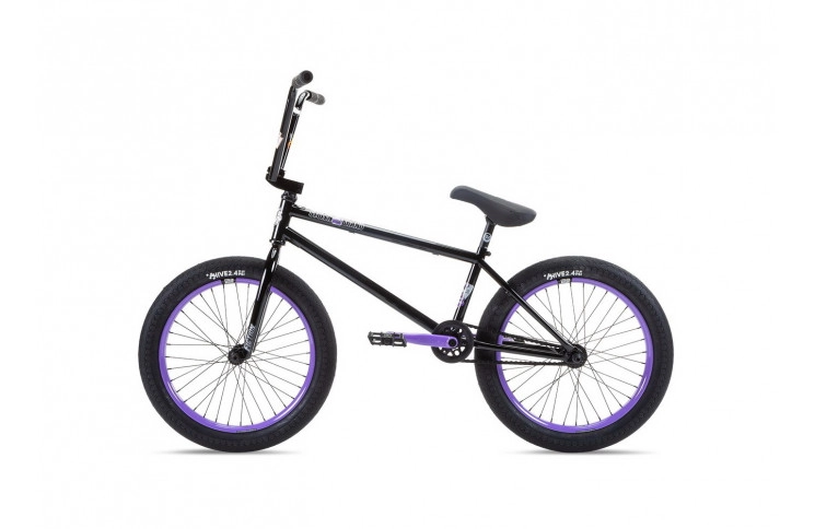 BMX велосипед Stolen Sinner FC XLT LHD 2022 20" 2100" чёрно-фиолетовый