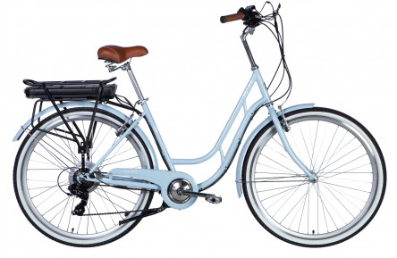 Велосипед с электроприводом 28" ST Dorozhnik eRETRO Vbr FR рама-19" 36B 12.5А*ч 500Вт бирюзово-зеленый PANTONE 5435 C 2025