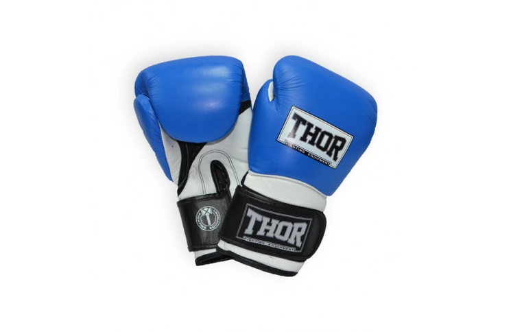 Рукавички боксерські THOR PRO KING 16oz /PU /синьо-біло-чорні