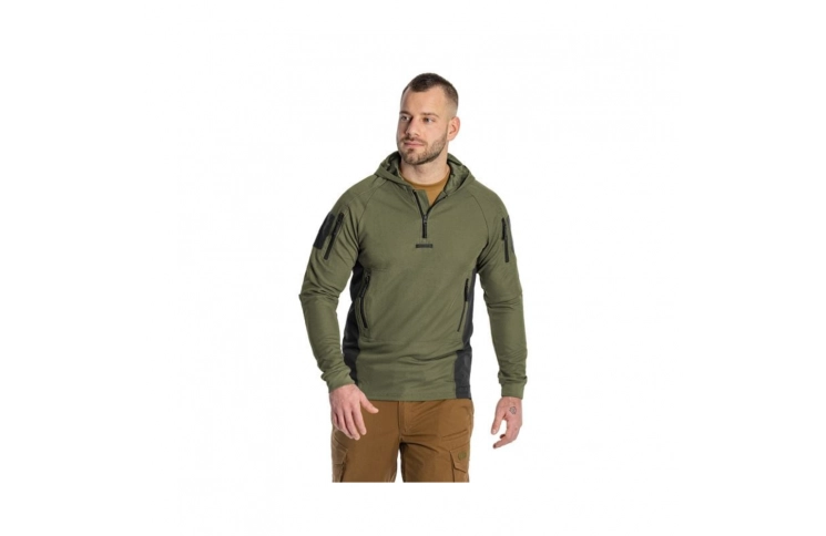 Кофта тактична Helikon-Tex RANGE HOODIE - TopCool, оливковий, розмір S