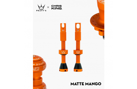 Ниппели Peaty's x Chris King Tubeless Valves, 42mm, Mango