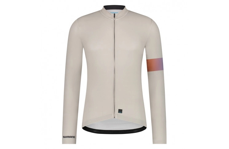 Велоджерсі Shimano Apice long sleeves, бежеве, розм. S