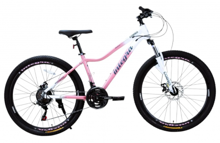 Велосипед Corso Integra 27.5" NG-27914 17" біло-рожевий, обладнання Shimano 21 швидкість
