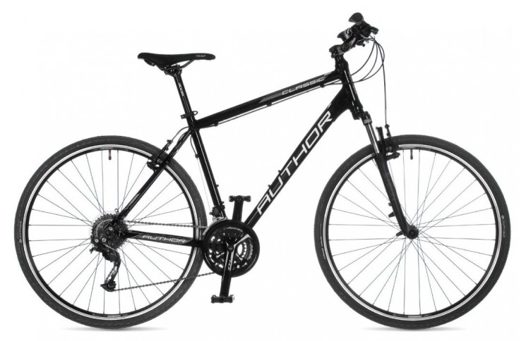 Велосипед Author Classic 2023-24 28" 22" чорний (білий)/чорний