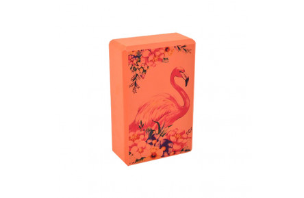 Блок для йоги "Фламінго" MS 0858-13(Orange) EVA 23 х 15 х 7,5 см
