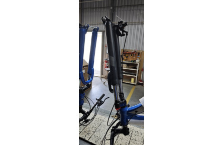 Велосипед уцінений ST 29" Discovery TREK DD FR рама-21" синьо-сріблястий 2025
