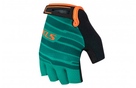 Перчатки с короткими пальцами KLS Factor 022 теплый-зеленый XL