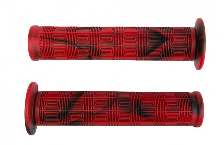 Грипсы 138мм BC-GR6407 для BMX красный с черным.