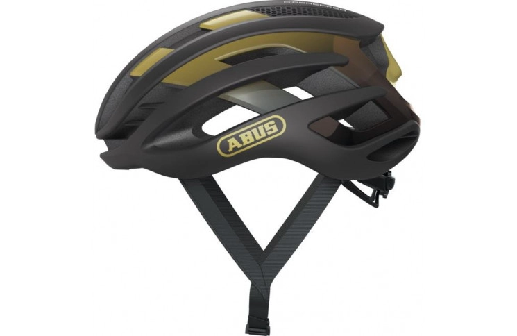 Велошолом спортивний ABUS AIRBREAKER Black Gold S (51-55 см)