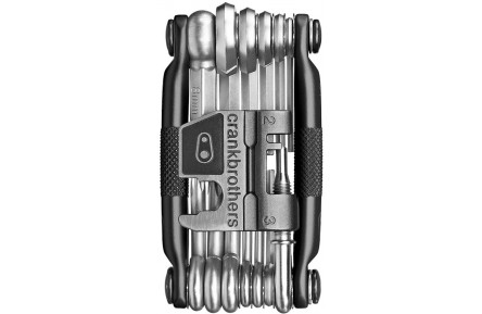 Мультитул Crankbrothers M19, 2/2.5/3/4/5/6/8мм, T10/Т25, Phillips #1/2, flat #2, ключи для спиц, выжимка цепи, черный