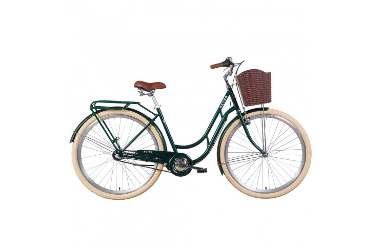 Велосипед Dorozhnik Retro Nexus 2021 19" зелений