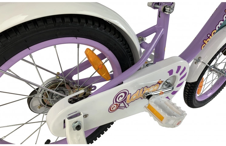 Велосипед дитячий RoyalBaby Chipmunk MM Girls 16", OFFICIAL UA, фіолетовий