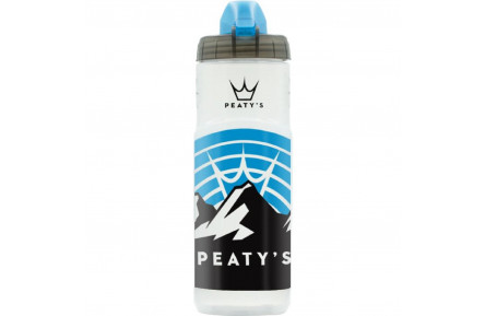 Фляга Peaty's x Fidlock Lockin Bottle, Mountains / Clear, 600ml