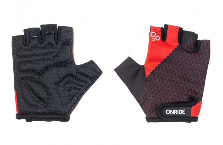 Перчатки детские Onride Gem черный-красный 9-10