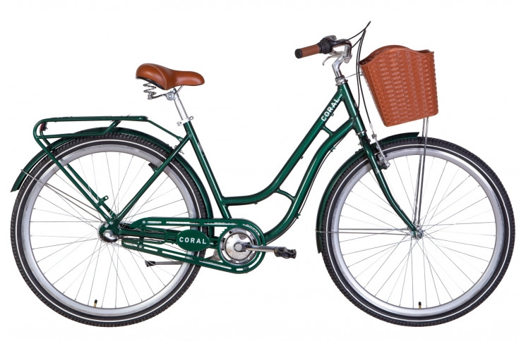 Велосипед 28" Dorozhnik CORAL PH 2022 SHIMANO NEXUS (темно-зелений)