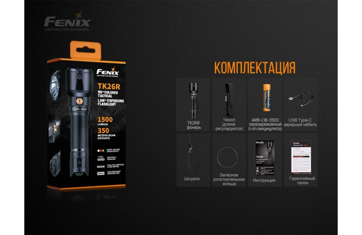 Ліхтар ручний Fenix TK26R