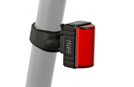 Фонарь стоп задний Author A-Square USB CobLed 100 lm, черный с красным рефлектором