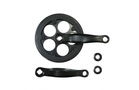 Шатун HX HX-E-AM046 с Pl захистом ST L127мм 32T під квадрат чорний