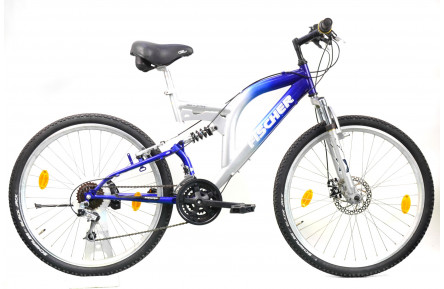 Двопідвісний велосипед Fisher 26" M сіро-синій Б/В