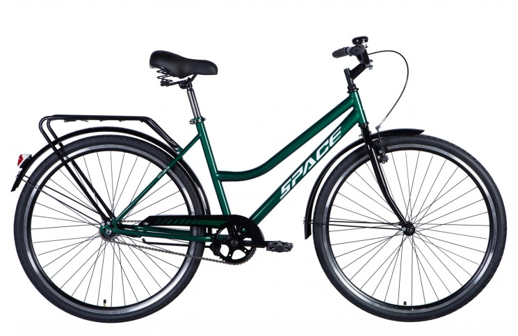 Велосипед ST 28" SPACE-049 рама- тормозная с багажником задн St с крылом ST2024 (зелений) 