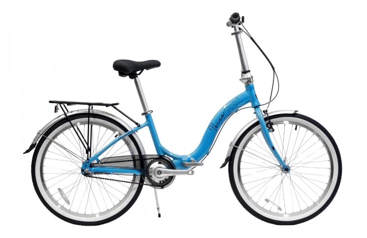 Складной велосипед WINNER IBIZA (2024) 24" голубой