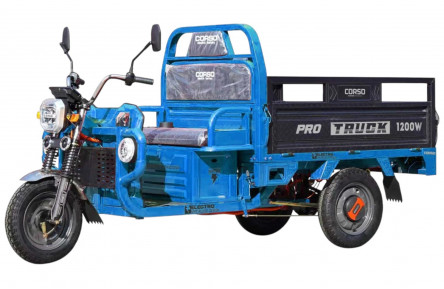 Электрический грузовой трицикл Corso Truck PRO TM (1200Вт 72В 52Ач) 12"