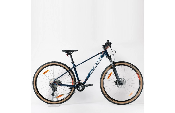 Велосипед KTM ULTRA FLITE 29" рама M/43, синій (сріблясто-жовтогарячий), 2022