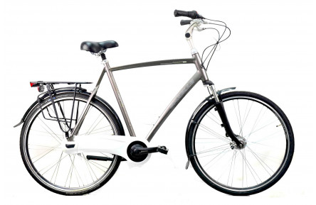 Городской велосипед Gazelle Chamonix  28" XXL серо-зелёный Б/В