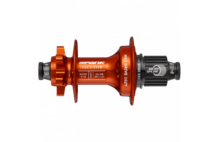 Втулка задняя SPANK HEX J-Type Boost R148 Microspline 32H, Orange