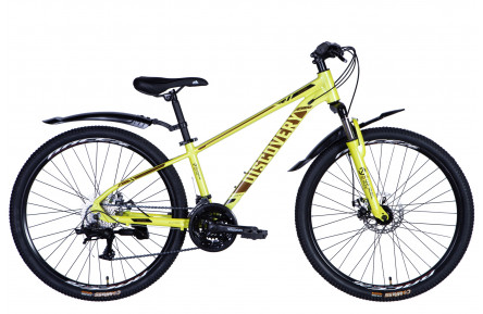 Велосипед Discovery BASTION DD CS AL 26" 13" жовтий 2025
