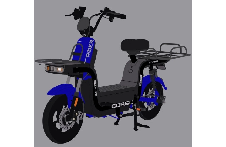 Электрический мопед Corso Rider RG-931086 800W 60V/20Ah 10"